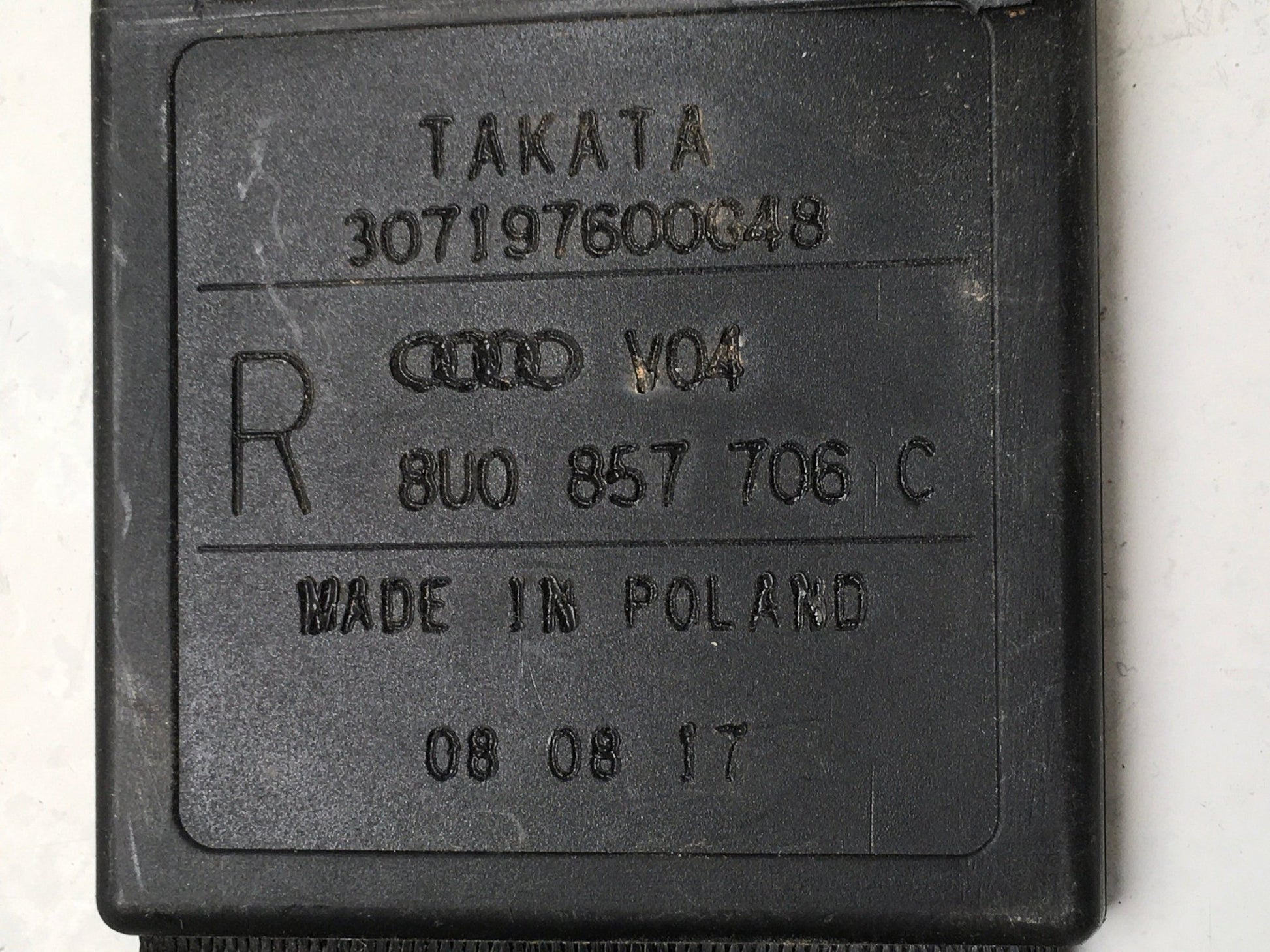 Cinturon del dcho Audi Q3 8U0857706C - 8U0857706C