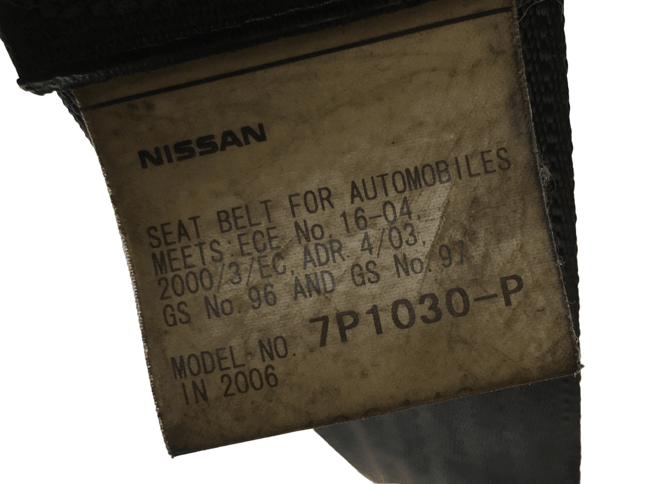 Cinturon del dcho Nissan H6884EB30B - H6884EB30B