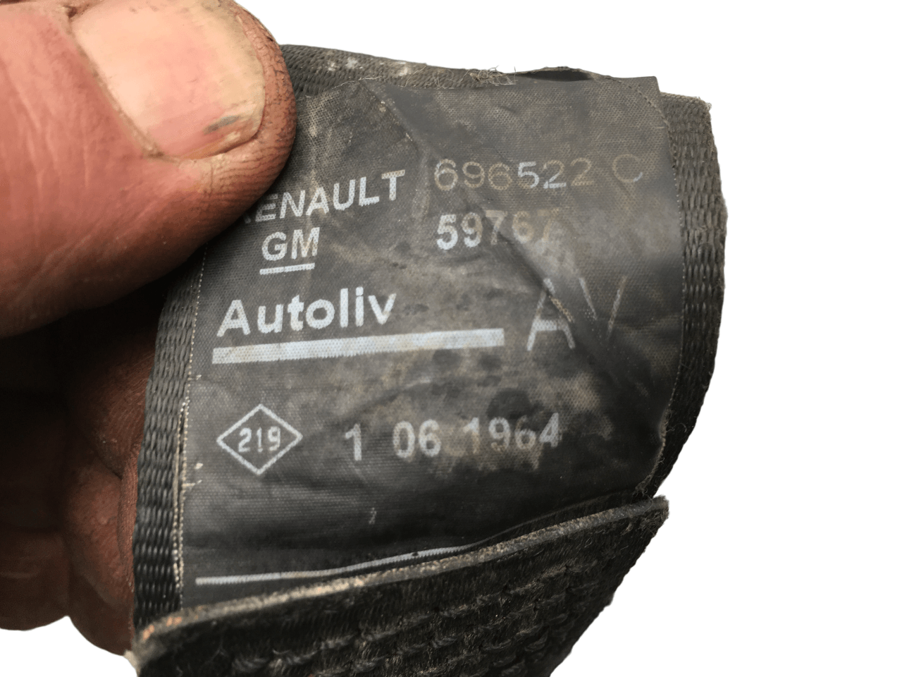 Cinturon del dcho Renault Trafic II - 696522C