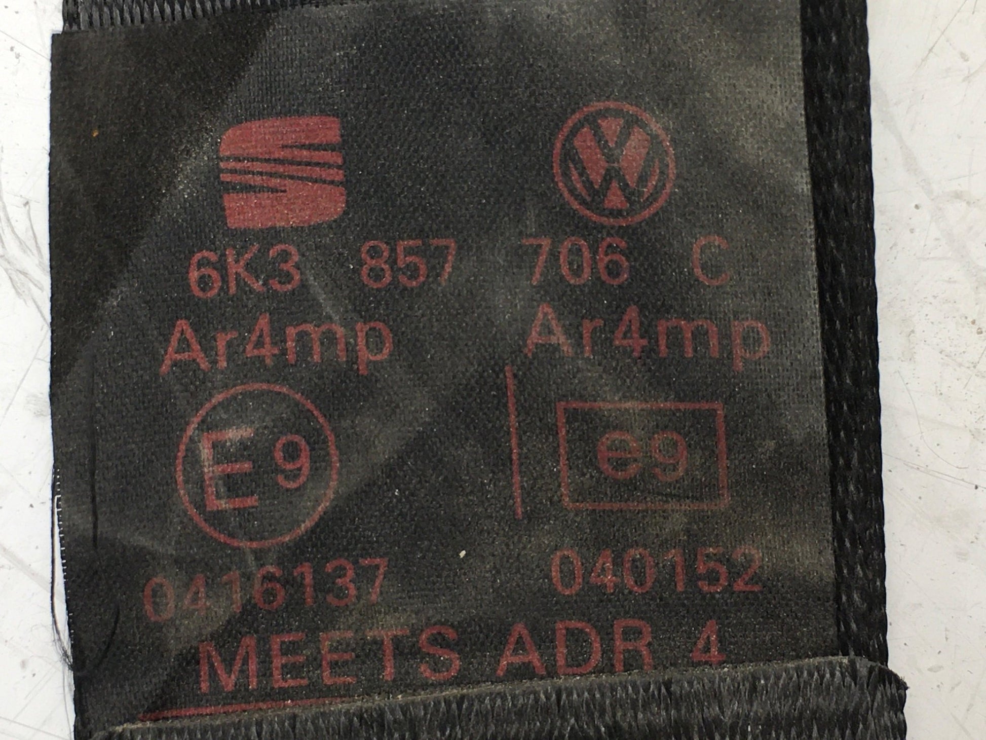 Cinturon del dcho Seat Ibiza 2 6K - 6K3857706C