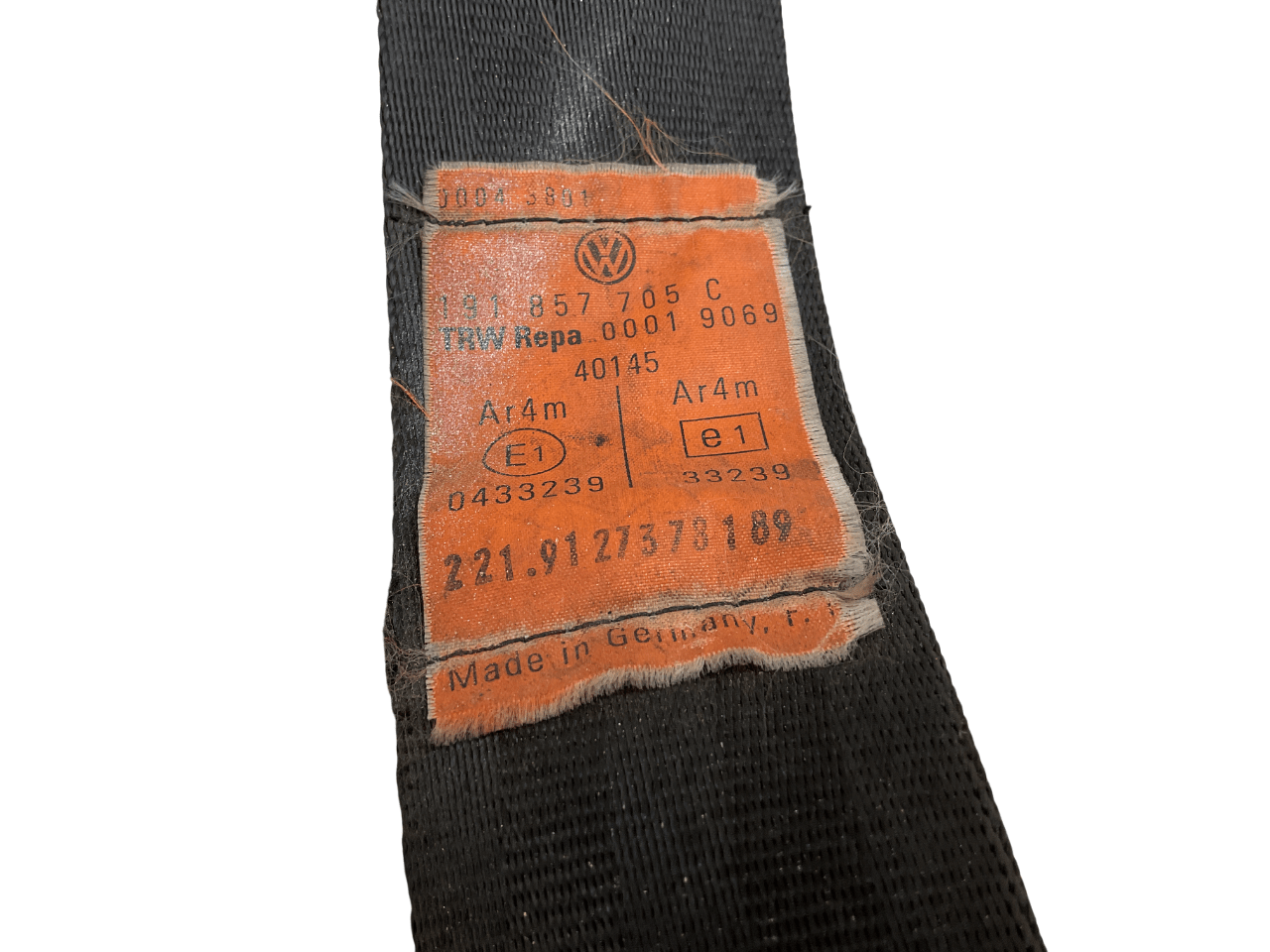 Cinturon del dcho Volkswagen Golf 83-92 - 191857705C