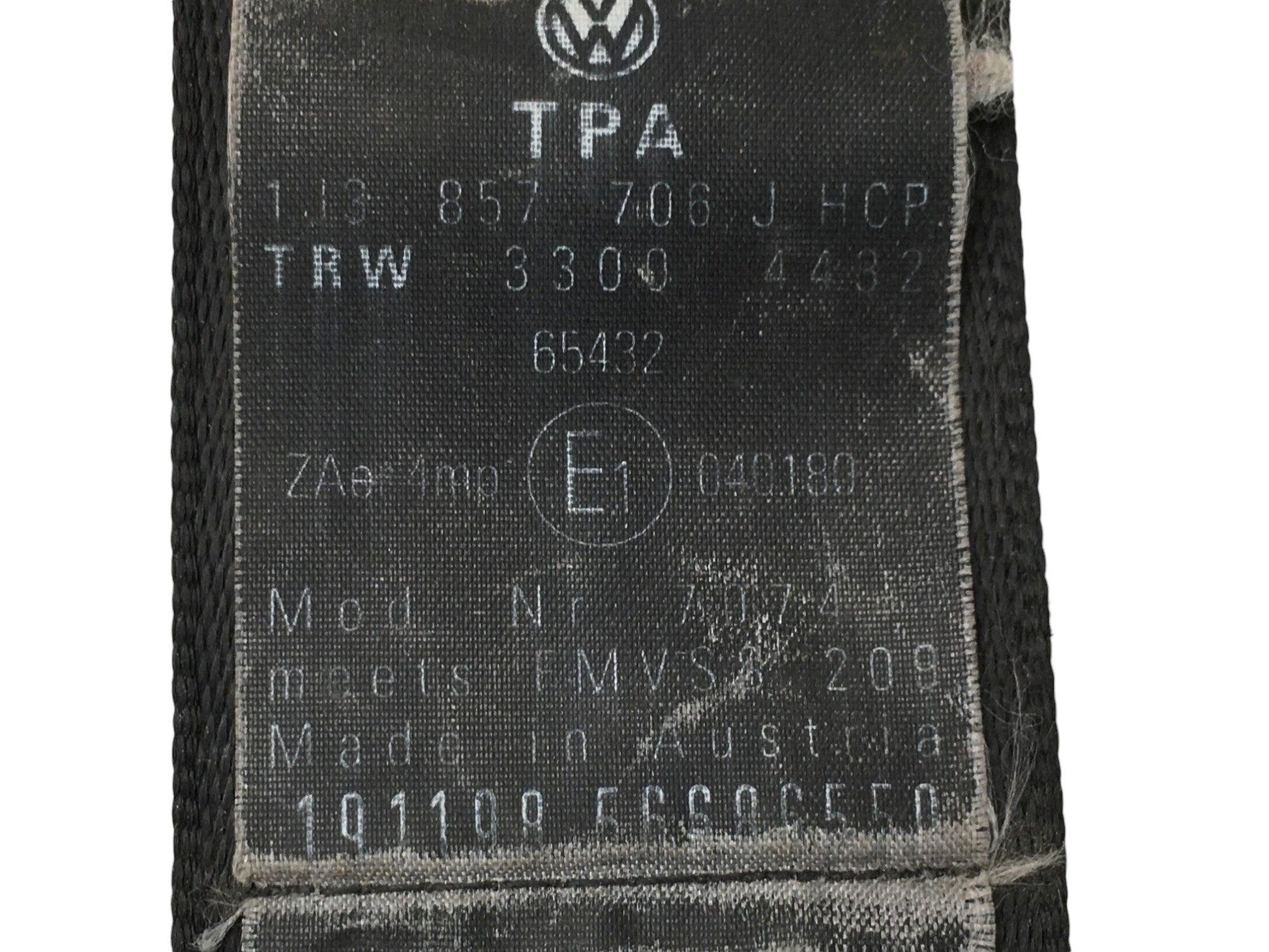 Cinturon del dcho VW Beetle 9C VW Golf IV - 1J3857706J