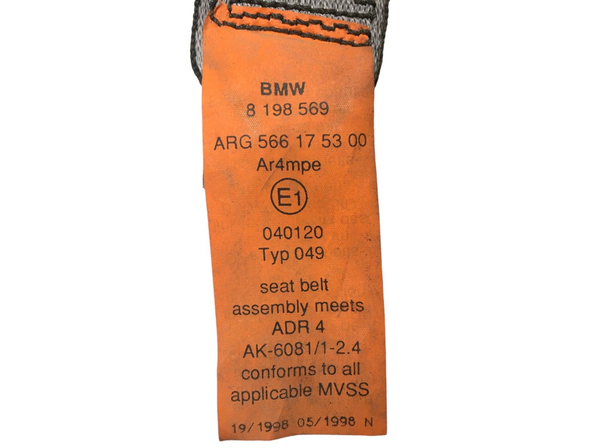 Cinturon del izq BMW E39 E38 - 8198569