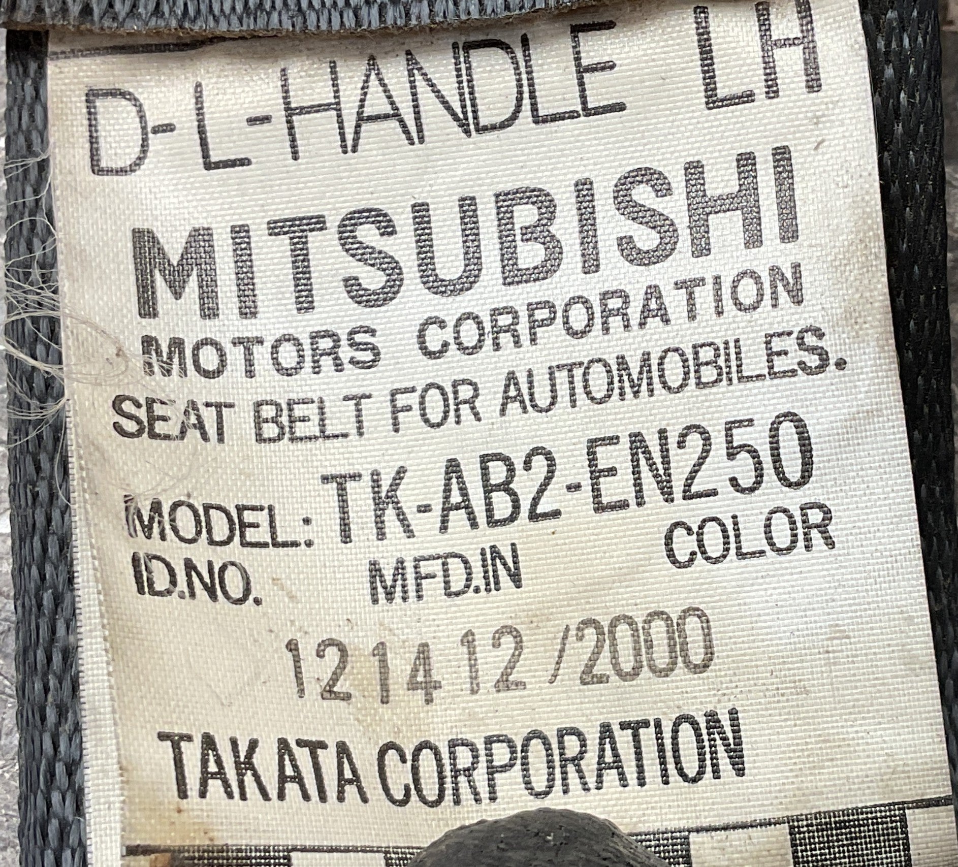 Cinturon del izq Mitsubishi Pajero Pinin - TKAB2EN250