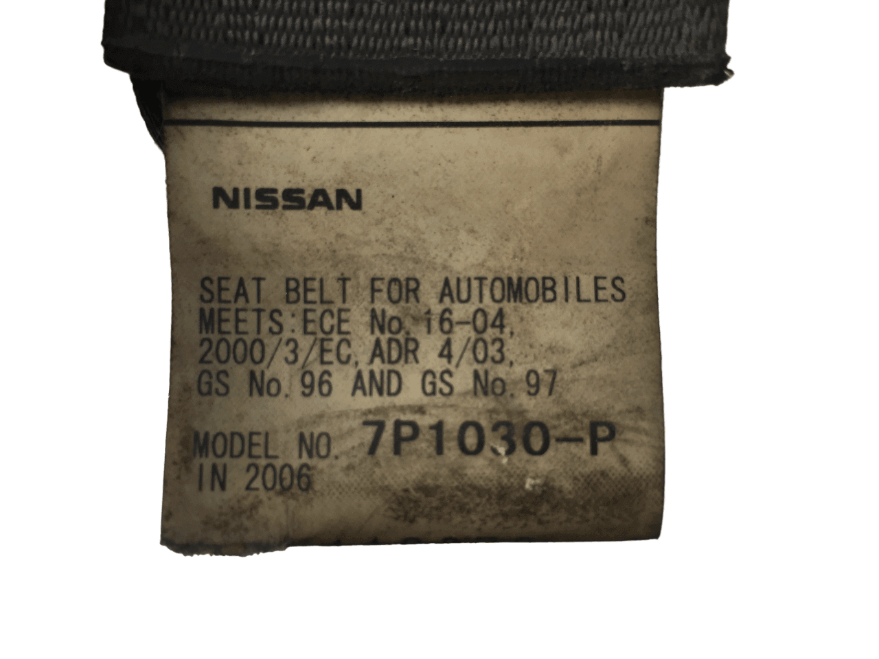 Cinturon del izq Nissan 868454X30B - 868454X30B