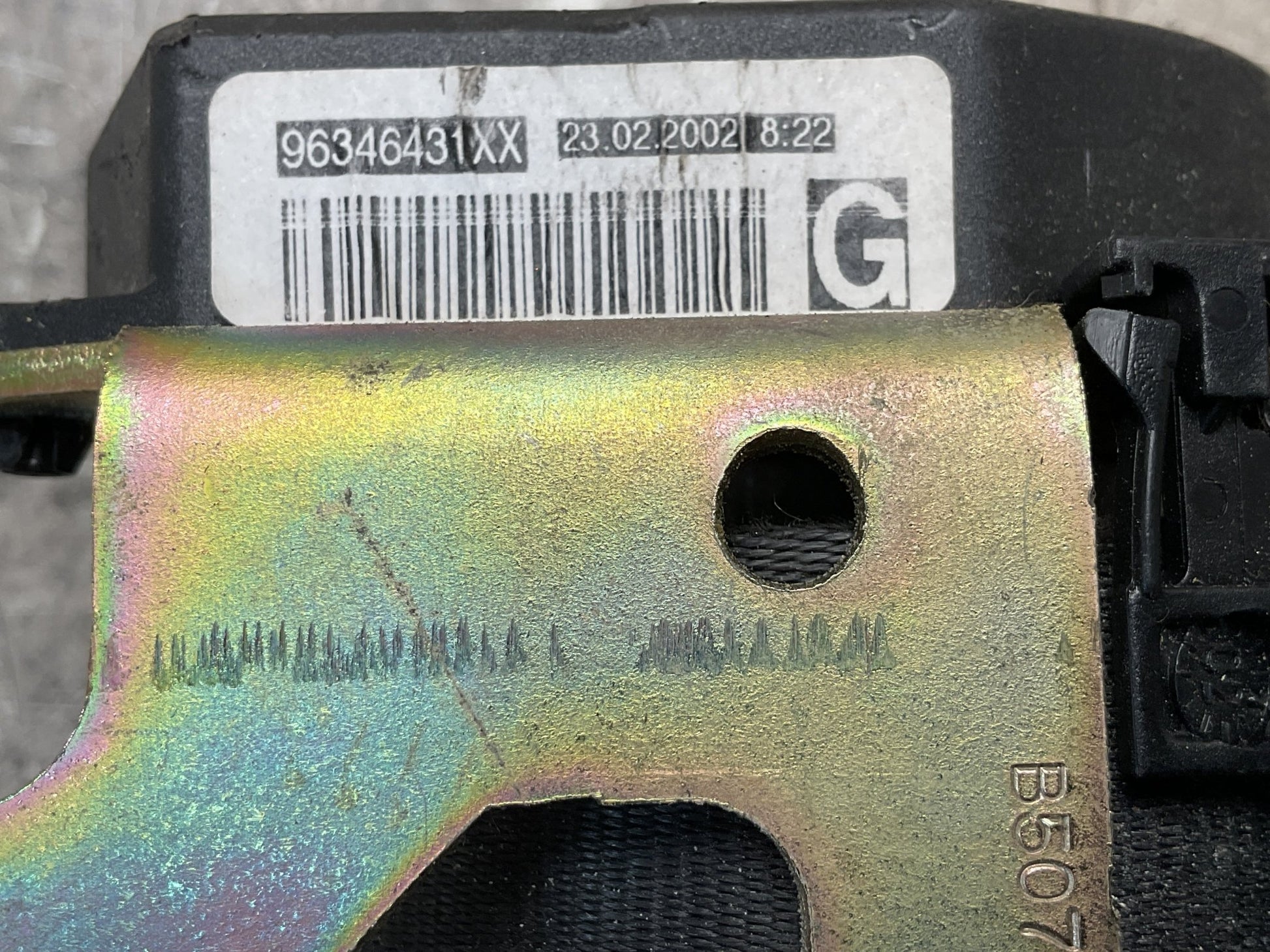 Cinturon del izq Peugeot 307 2001 - 2008 - 96346431XX