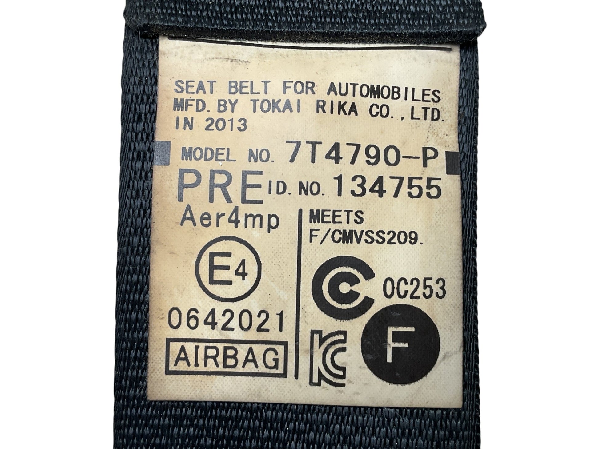 Cinturon del izq Toyota Rav4 2005-2012 - 7T4790-P