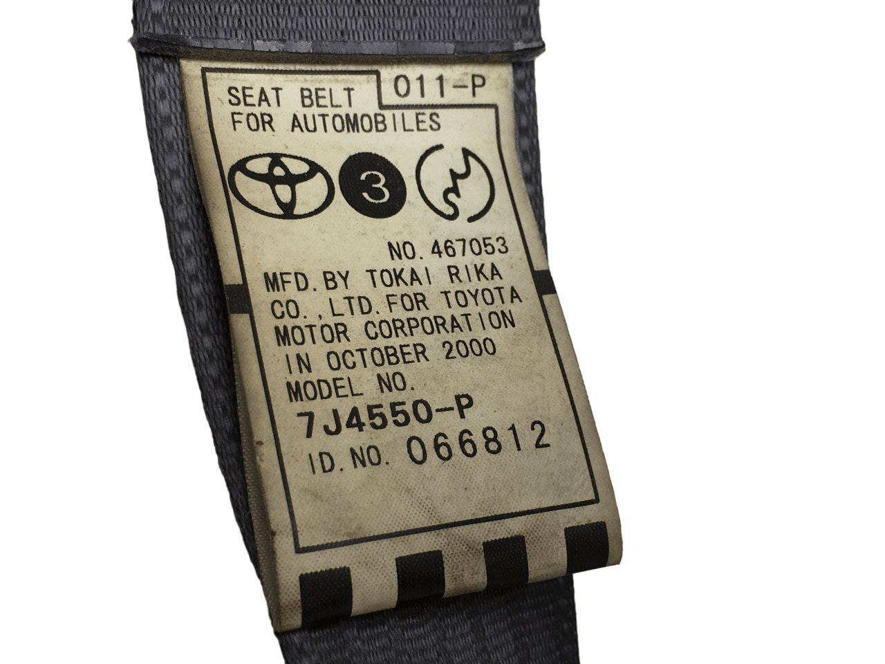 Cinturón del izq Toyota Rav4 II - 7J4550P