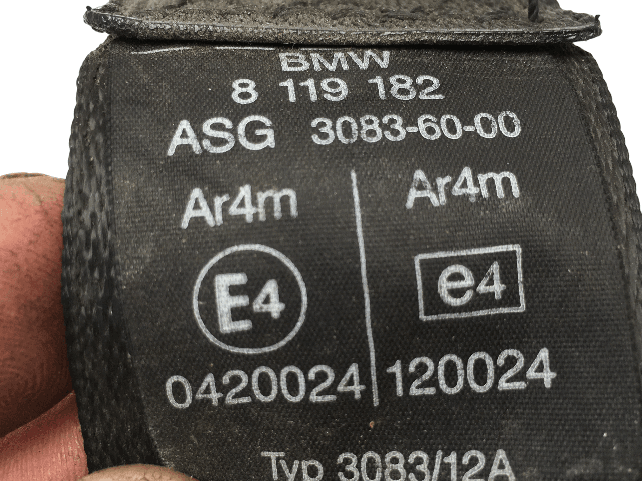 Cinturon delantero dcho BMW 3 E36 - 8119182