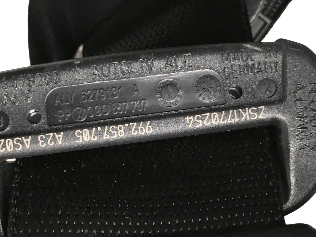 Cinturon izquierdo Porsche Carrera 911 992