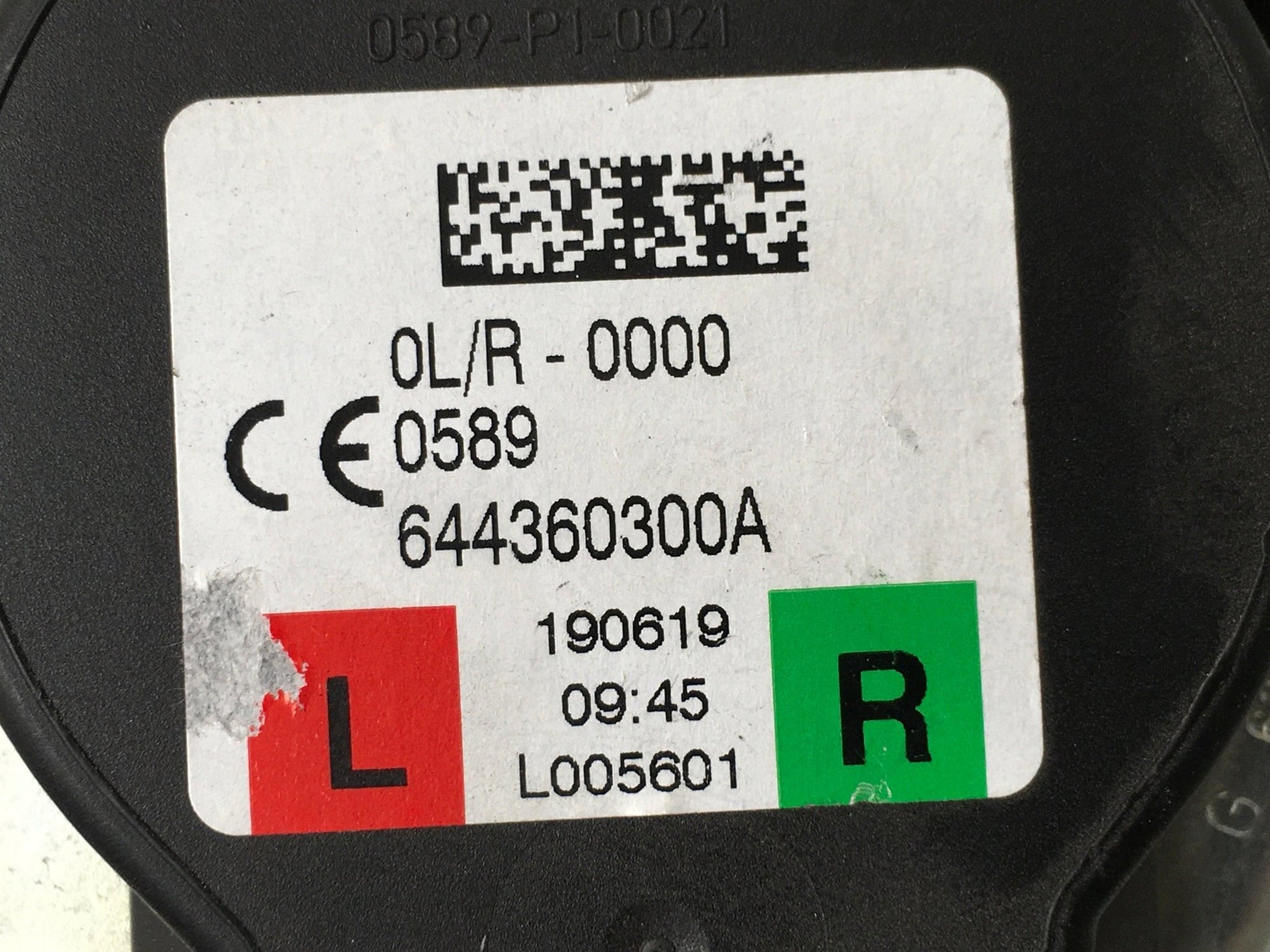 Cinturon izquierdo Porsche Carrera 911 992 - 644360300A