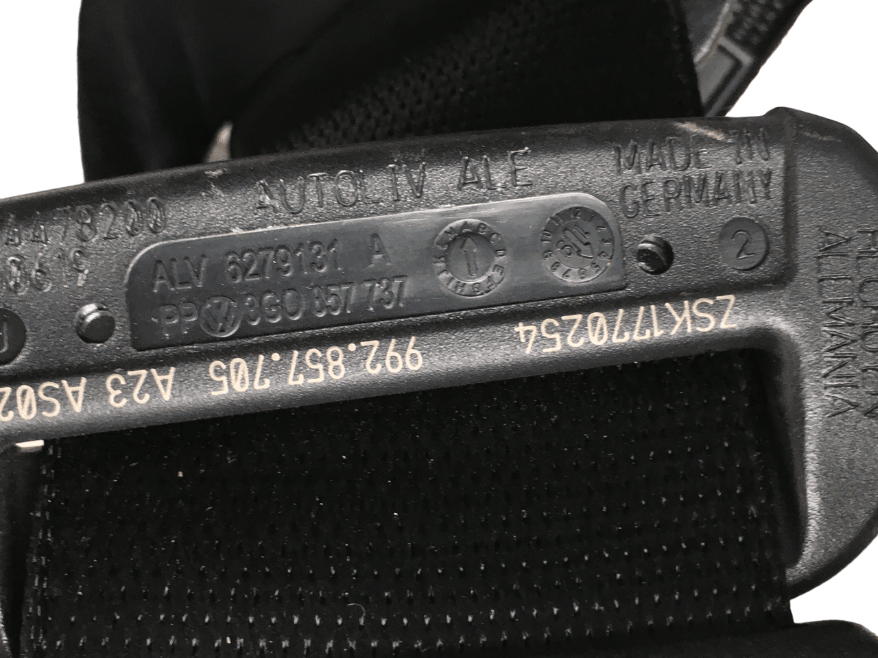 Cinturon izquierdo Porsche Carrera 911 992 - 644360300A