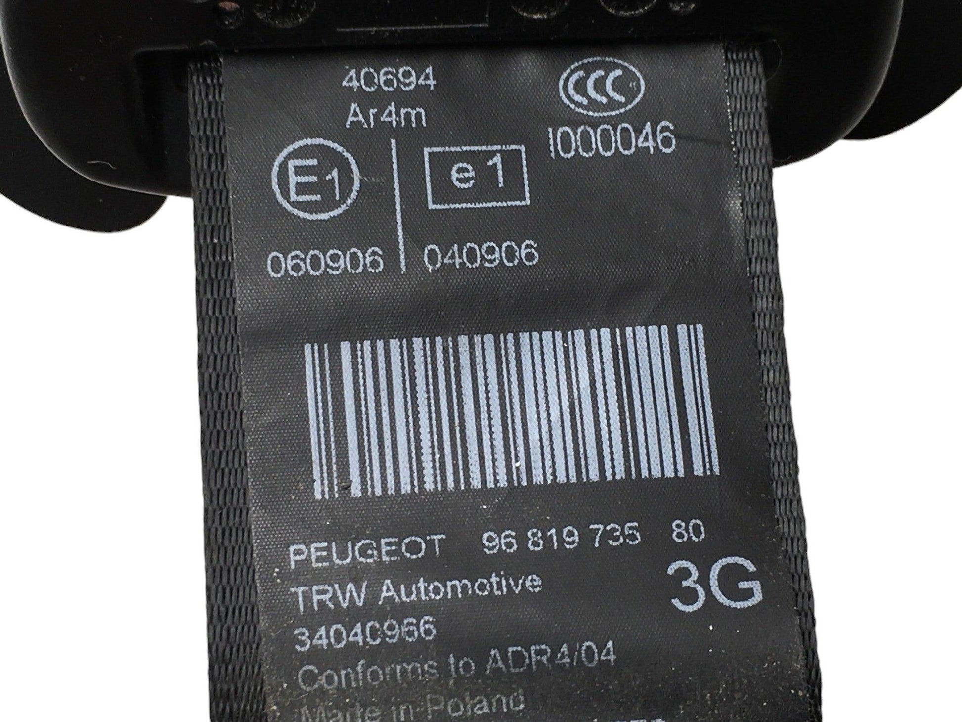 Cinturon tra izq Peugeot 5008 I - 9681973580