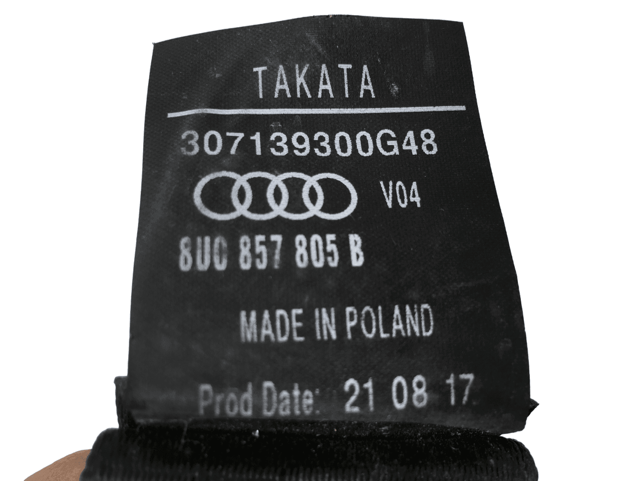 Cinturon trasero Audi Q3 8U0857805B - 8U0857805B