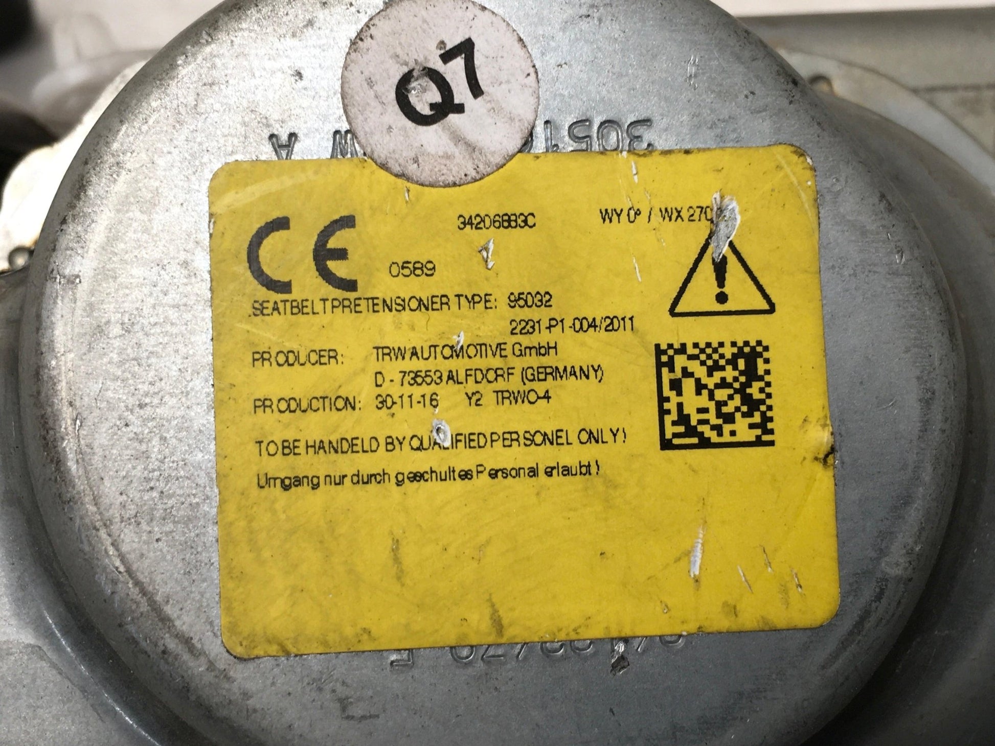 Cinturon trasero Mercedes 34134623A - 34134623A