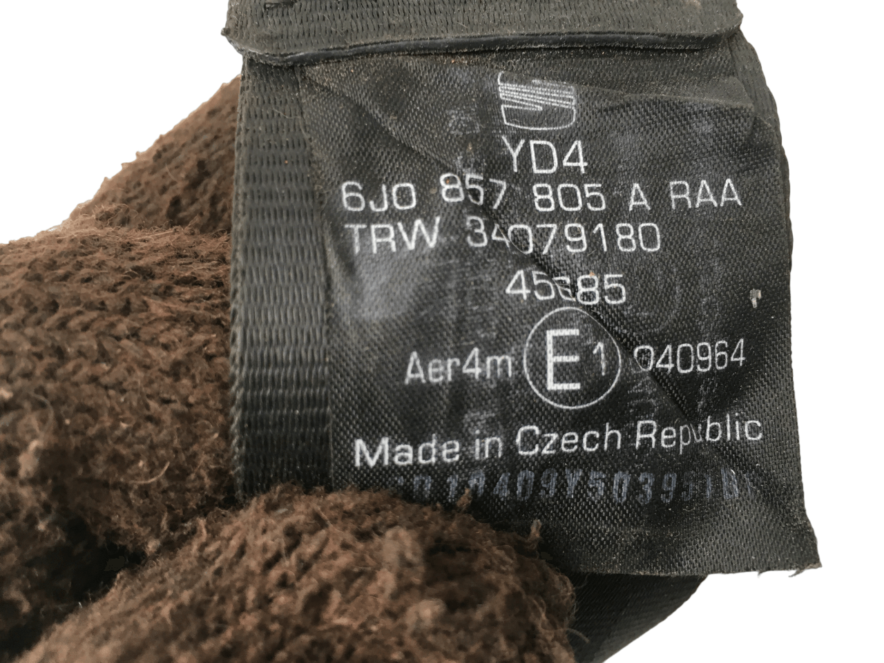 Cinturon trasero Seat Ibiza III y IV - 6J0857805A