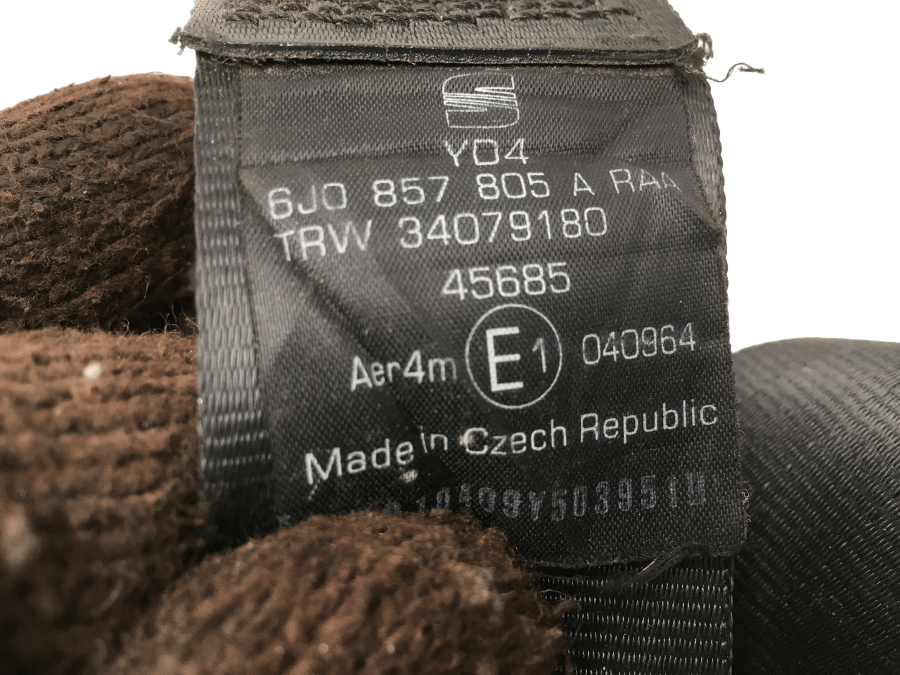 Cinturon trasero Seat Ibiza III y IV - 6J0857805A