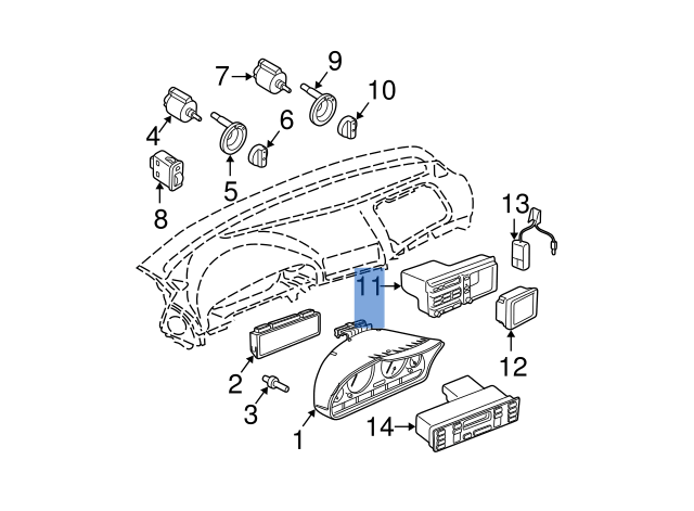 Climatizador BMW E39 - 64118375453