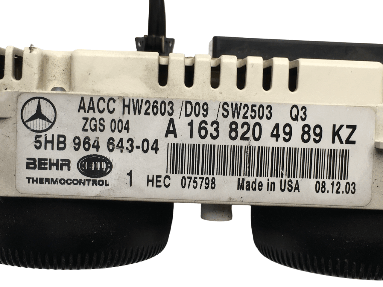 Climatizador mercedes W163 - A1638204989