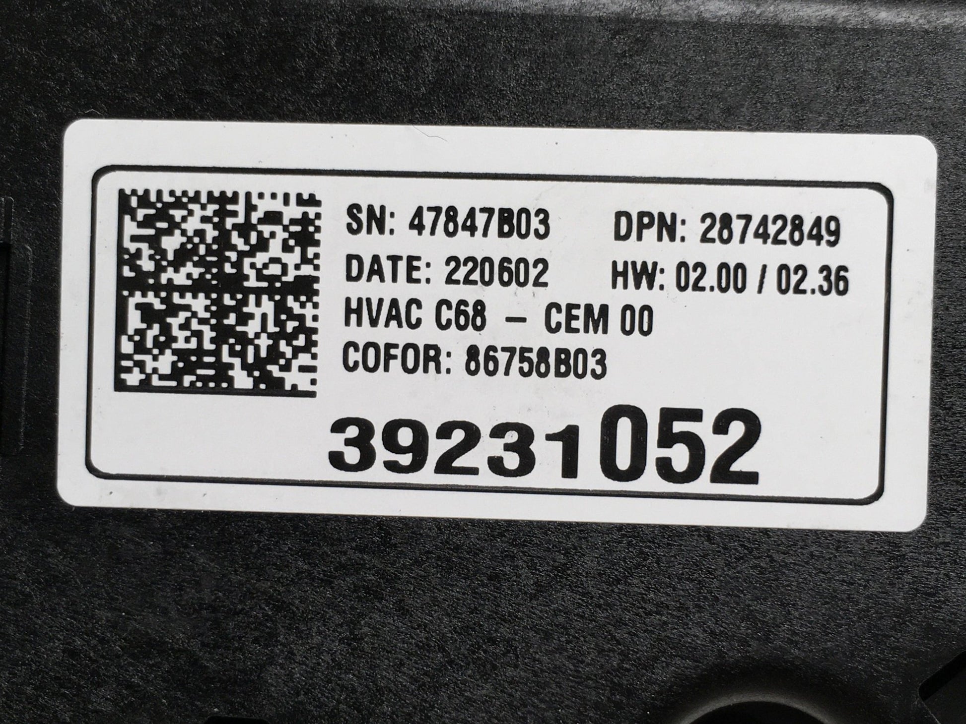 Climatizador Opel Corsa F - 39231052