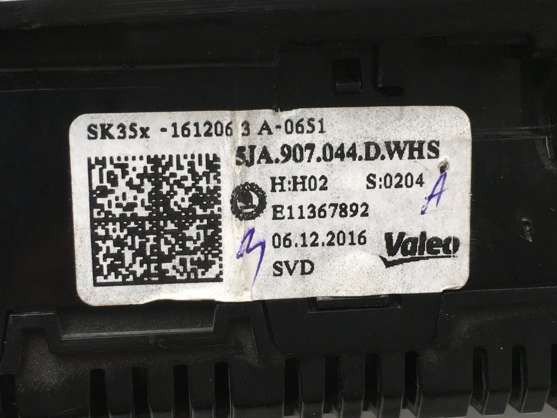 Climatizador Skoda Rapid 5J - 5JA907044D