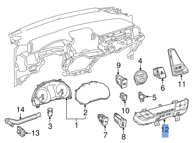 Climatizador Toyota C - HR I - 55900F4410
