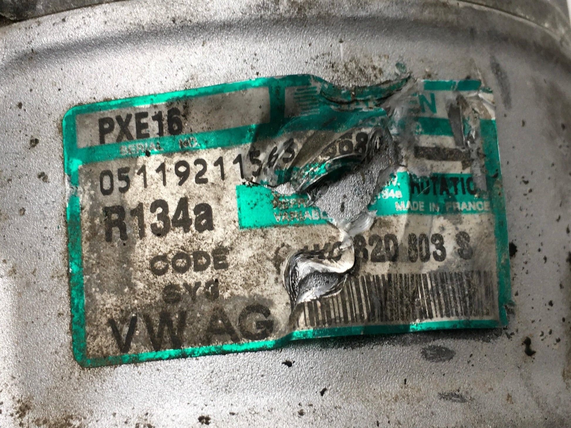 Compreso A/C VAG 1K0820803S - 1K0820803S