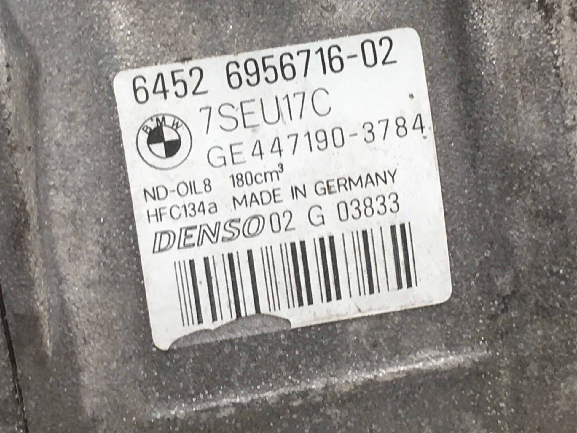 Compresor A/C BMW E90 y E87 - 6956716