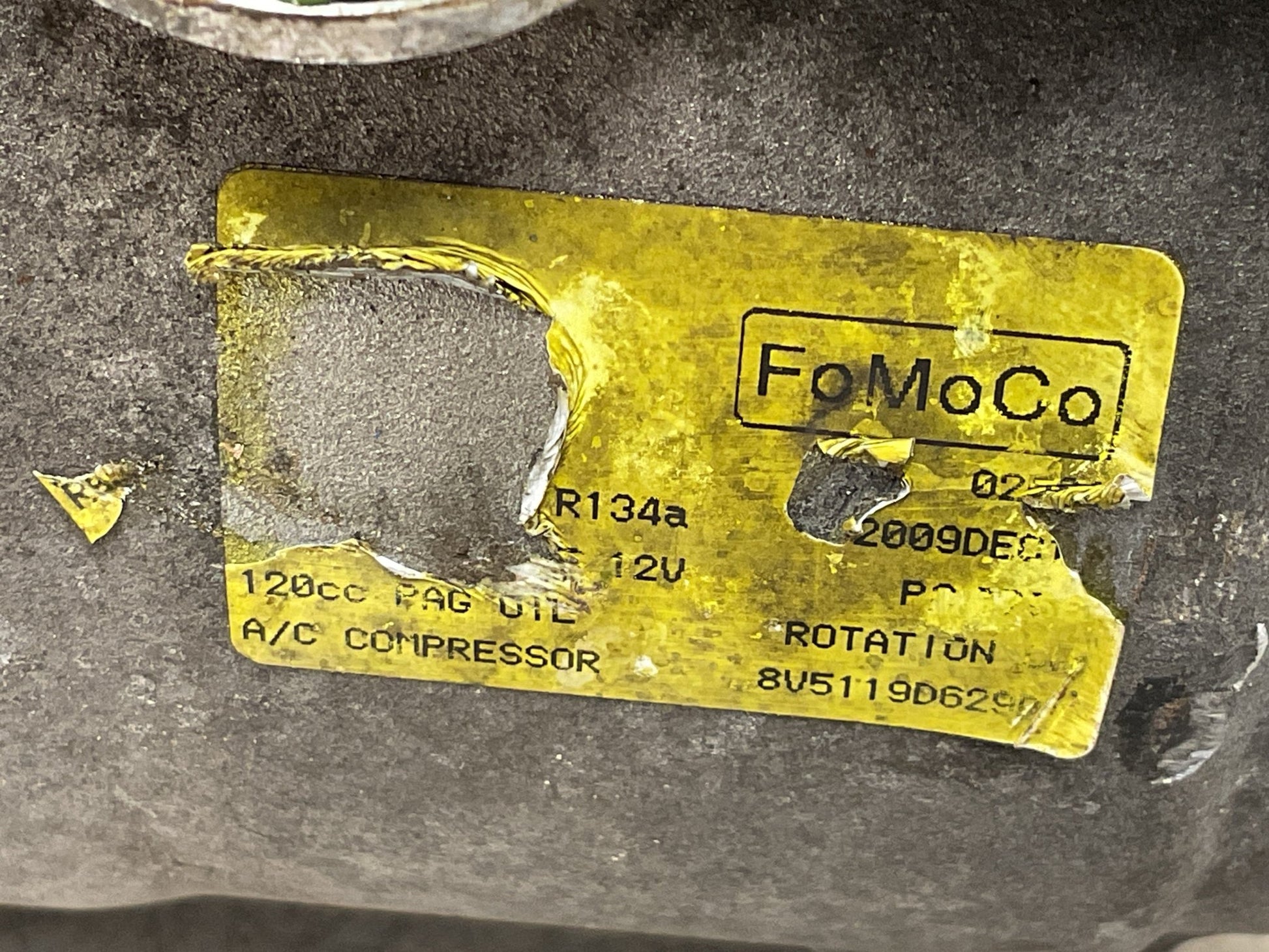 Compresor A/C Ford Fiesta 2008 - 2017 - 8V5119D629D