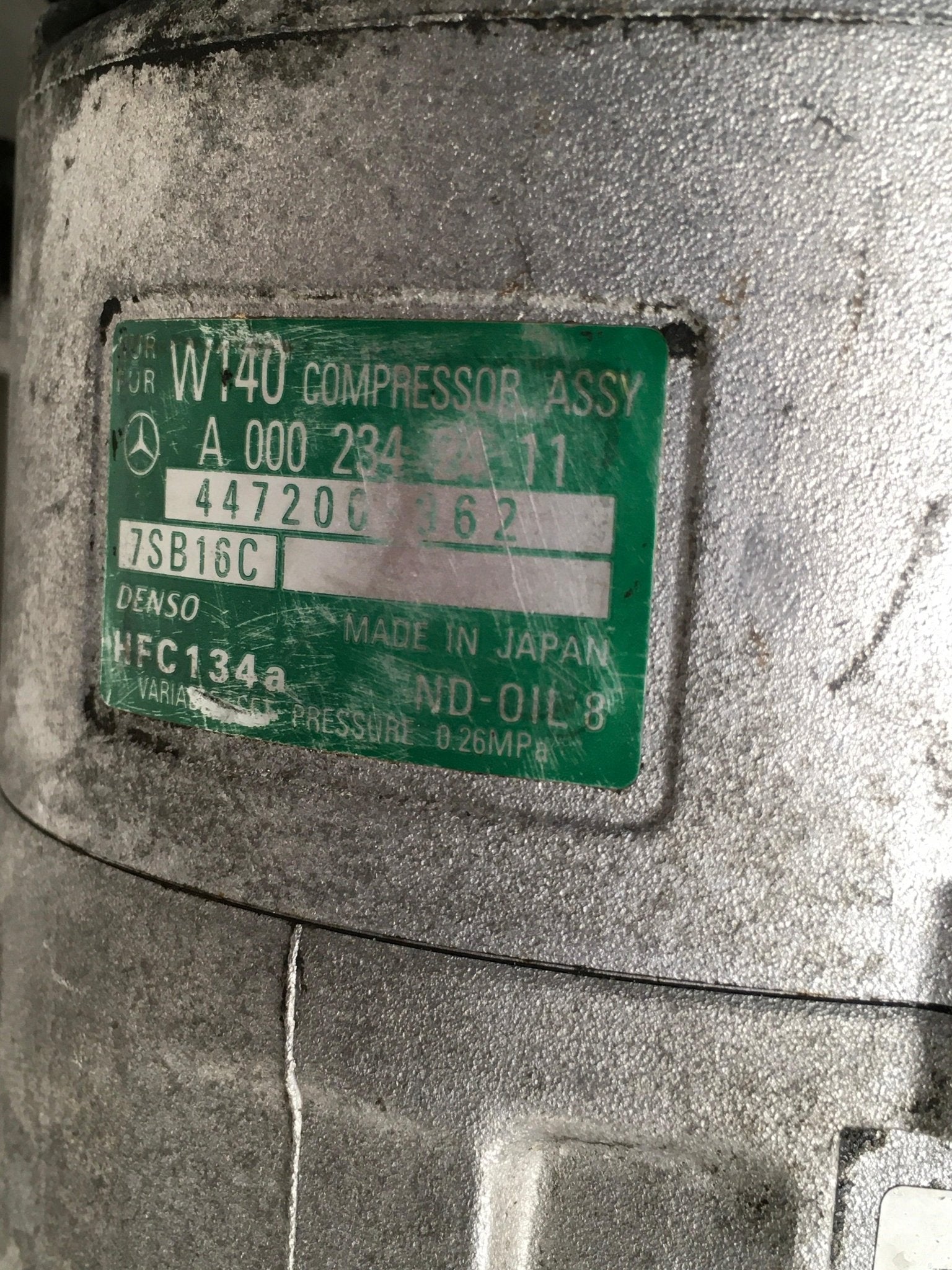 Compresor A/C Mercedes A0002342411 - A0002342411