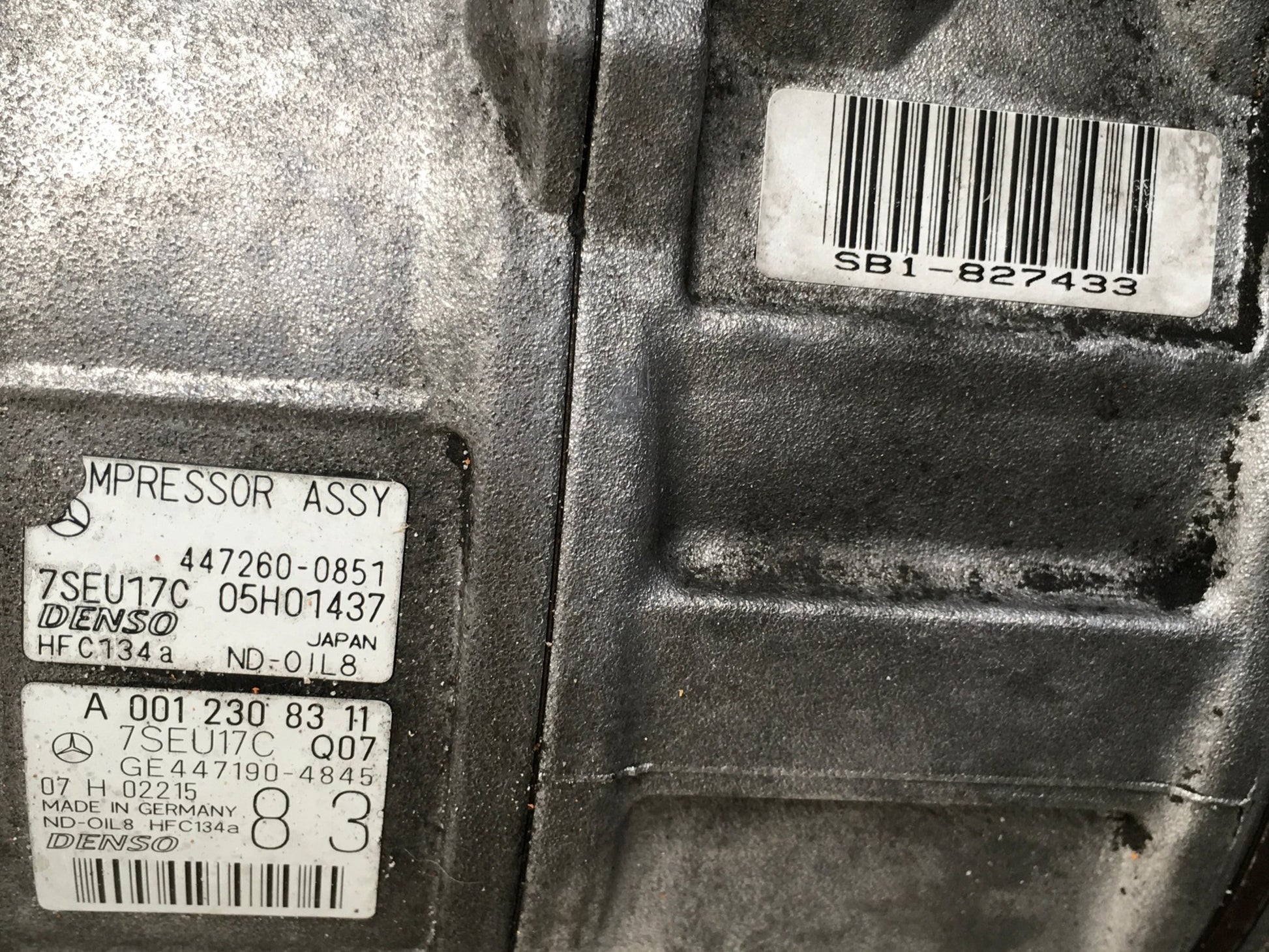 Compresor A/C Mercedes A0012308311 - A0012308311