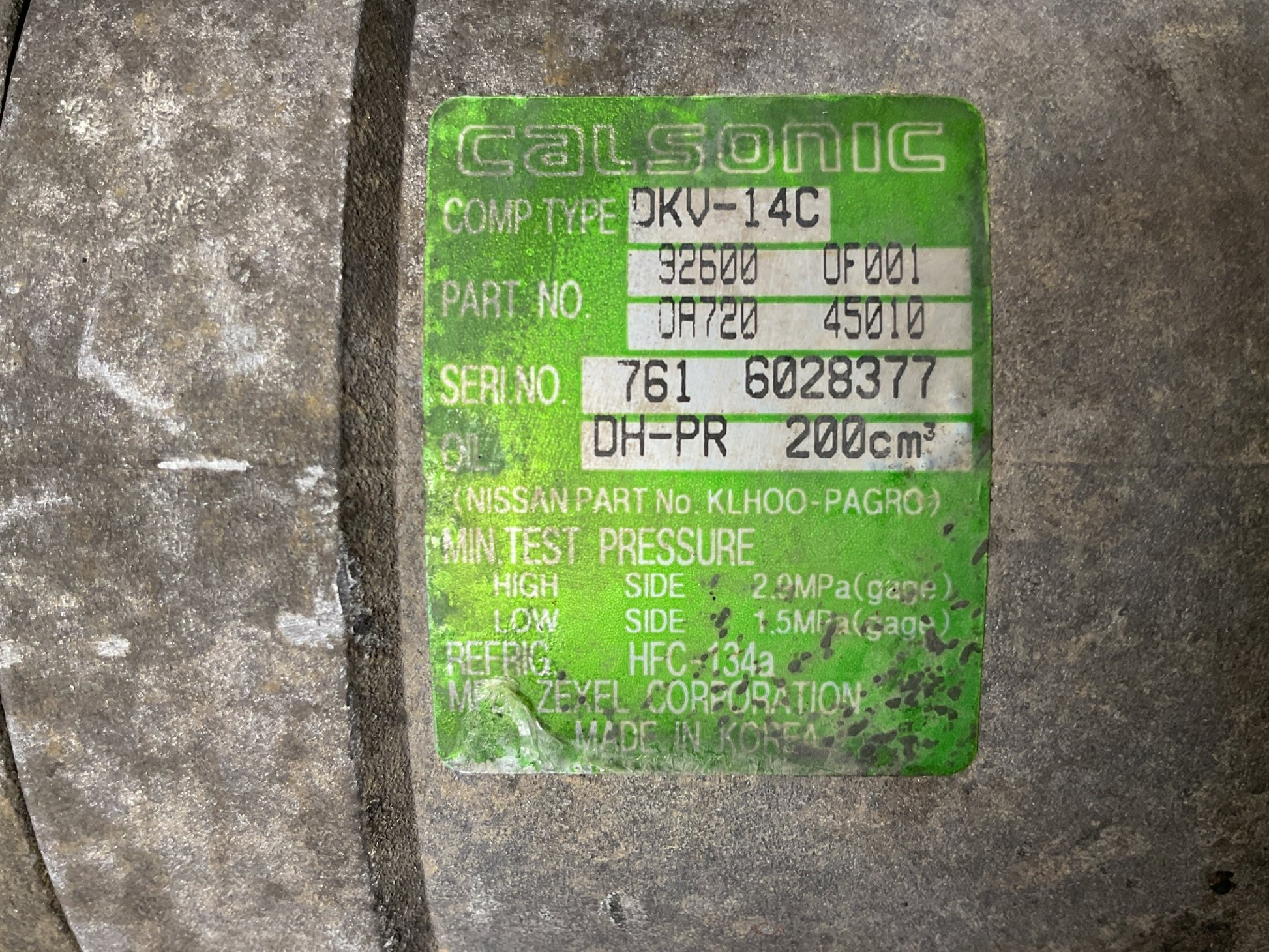 Compresor A/C Nissan Terrano 1993-2007 - 926000F001