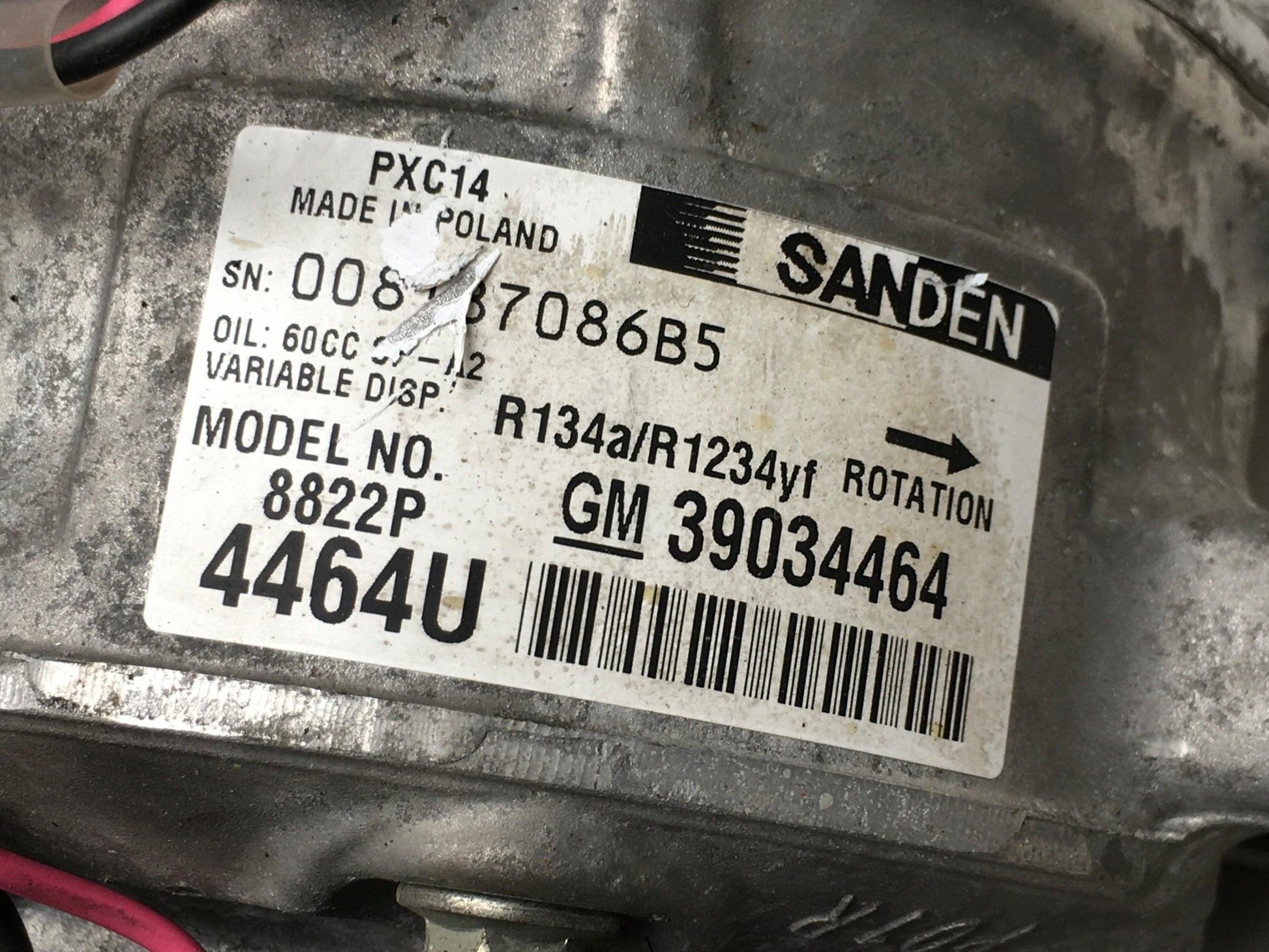 Compresor A/C Opel Astra K / Insignia B - 39034464