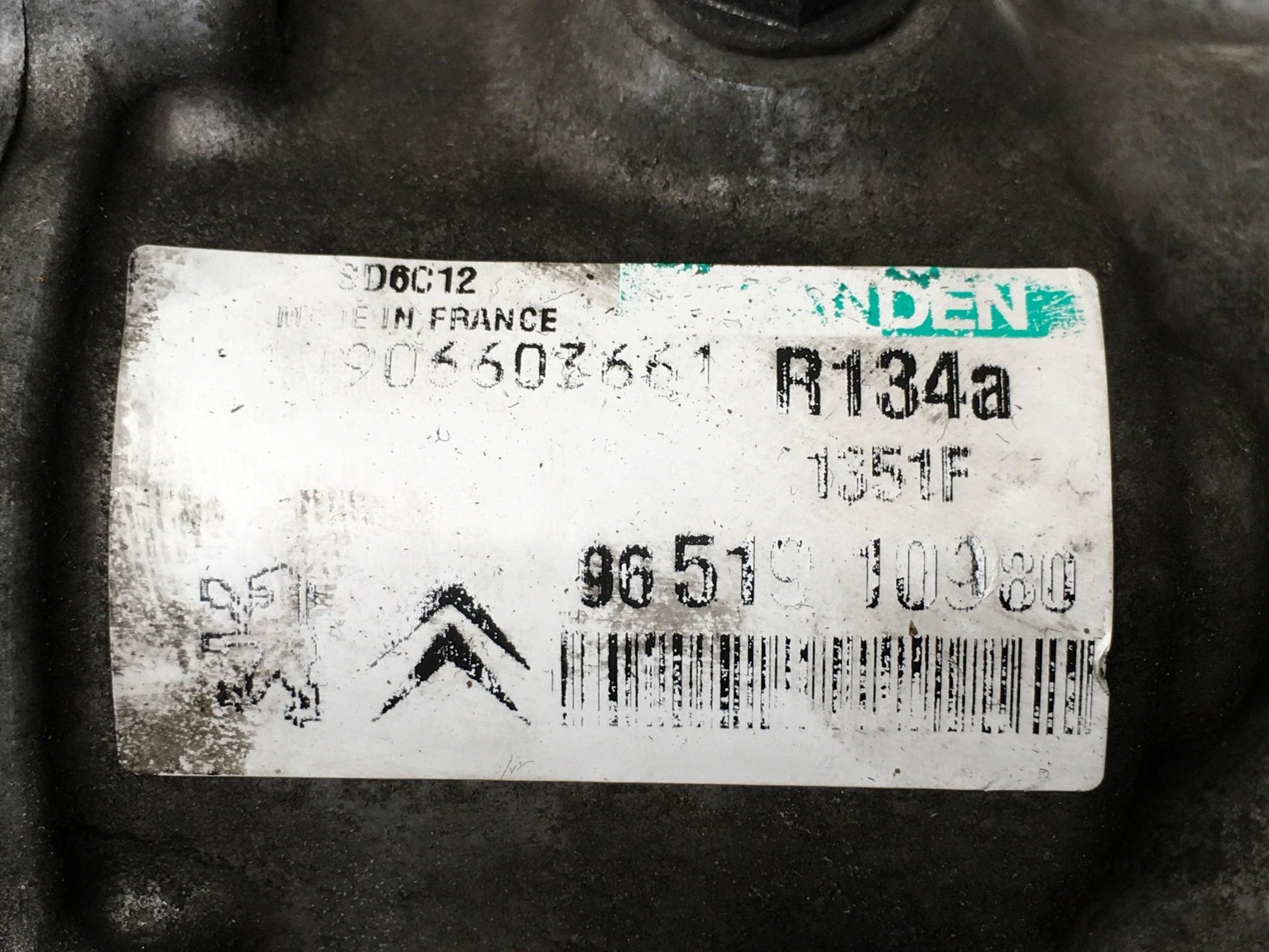 Compresor A/C PSA 9651910980 - 9651910980