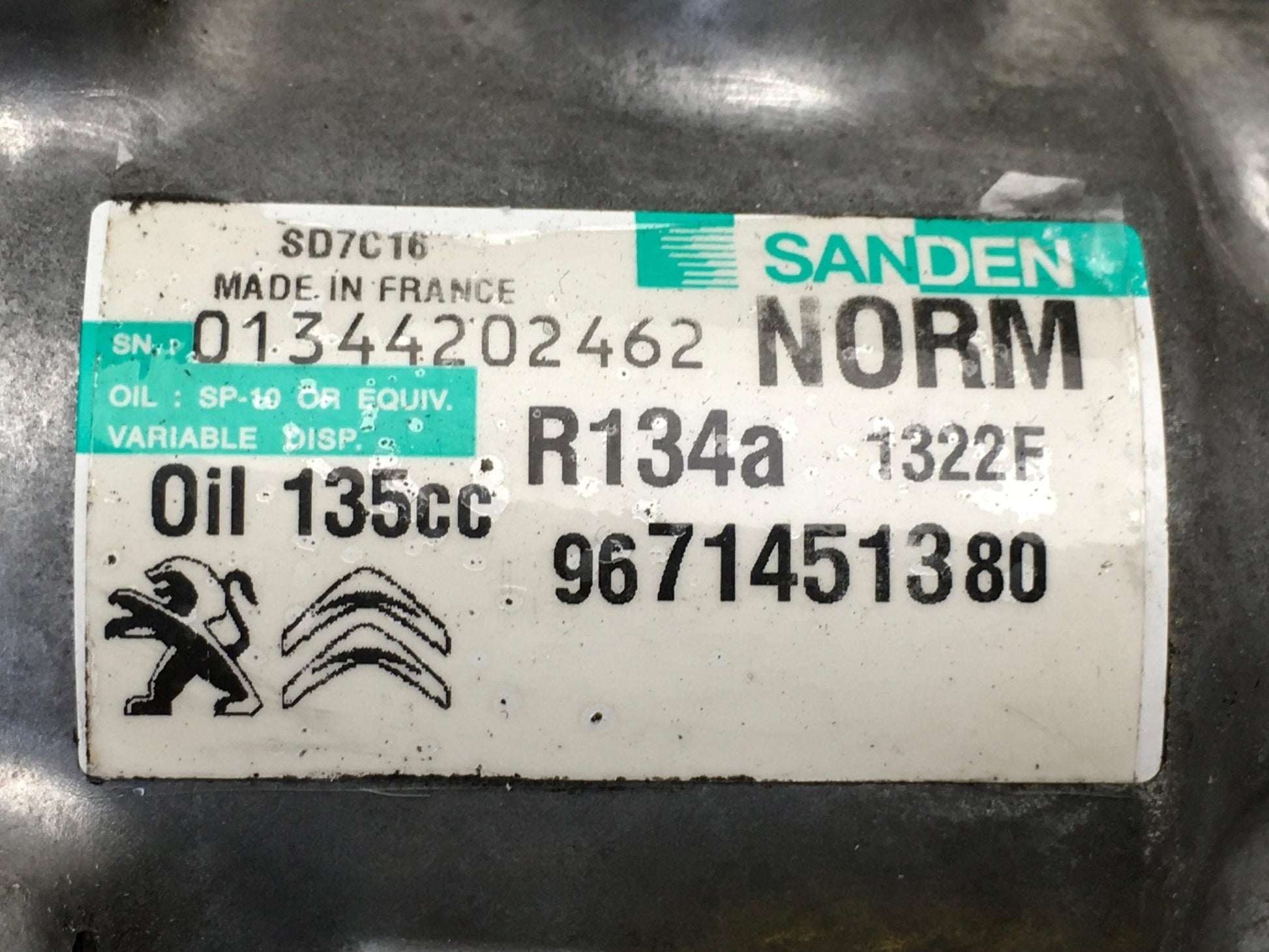 Compresor A/C PSA 9671451380 - 9671451380