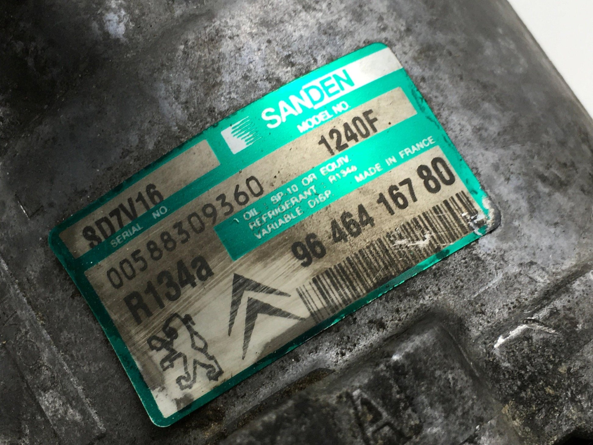 Compresor A/C PSA/ VW 9646416780 - 9646416780