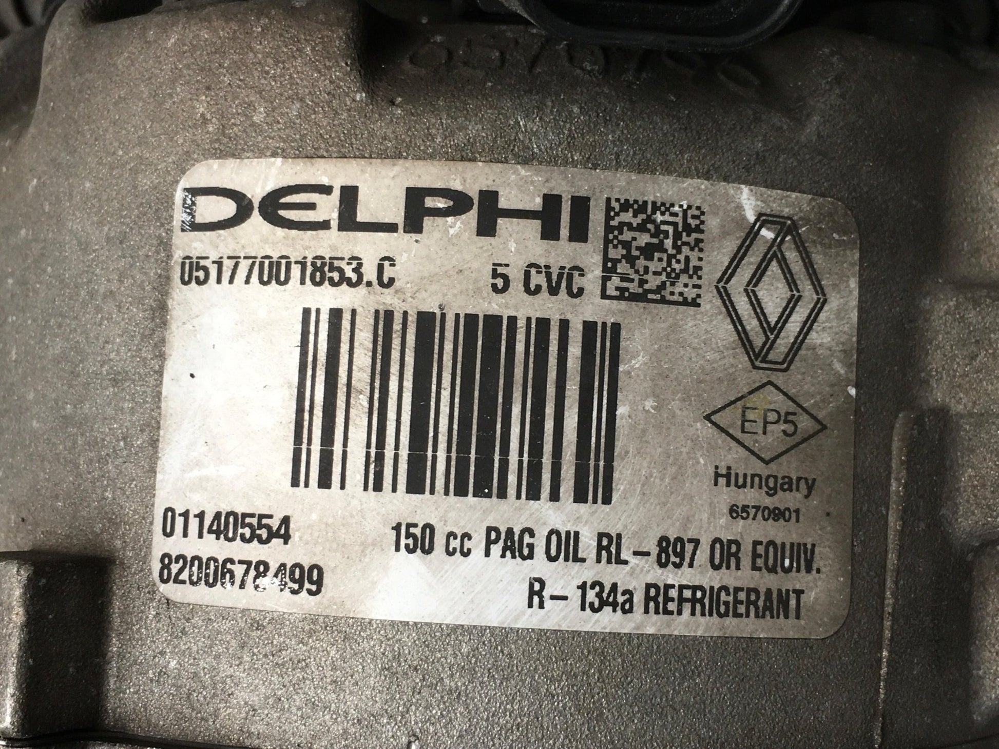 Compresor A/C Renault 8200678499 - 8200678499