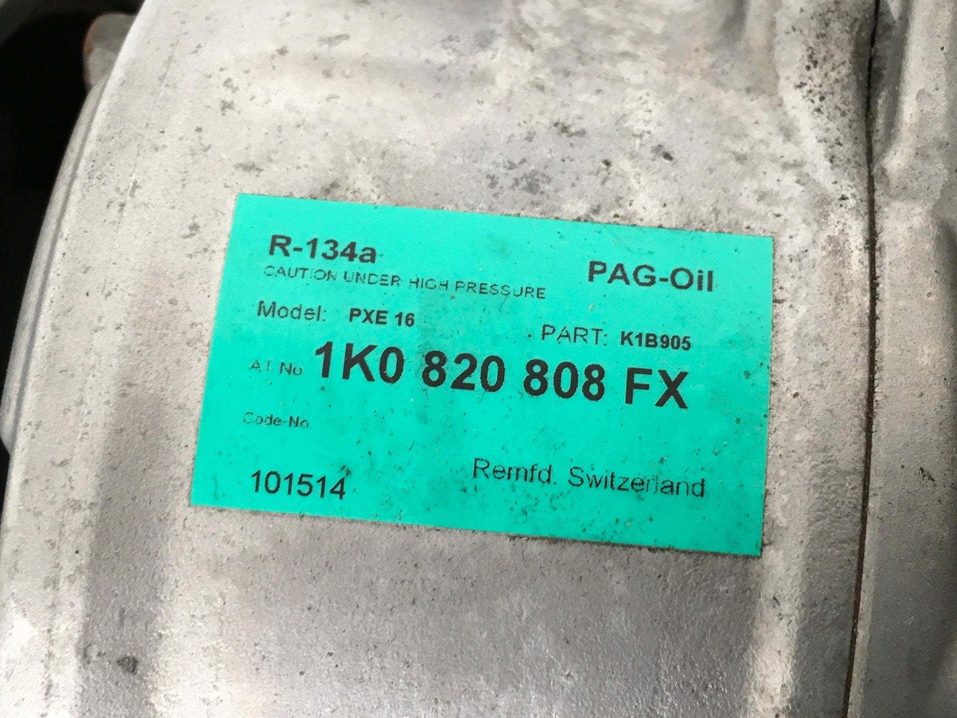 Compresor A/C VW 1K0820808FX - 1K0820808FX