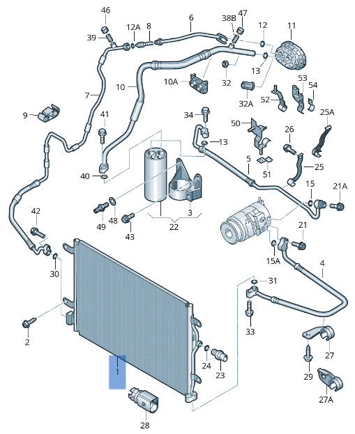 Condensador Audi A4 B7 - 8E0260403T