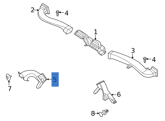 Conducto aire Porsche 911 992 - 992819152