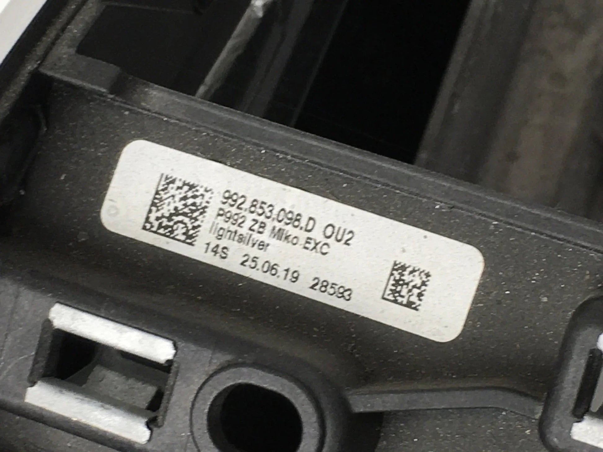 Consola central Porsche 992