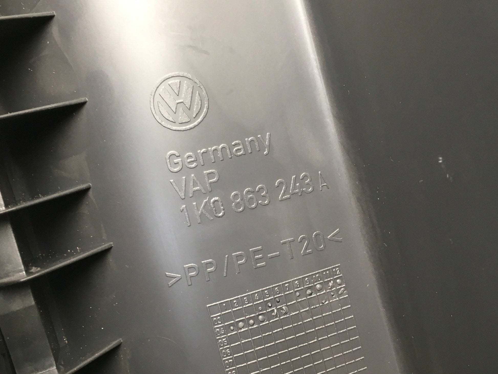 Consola central VW 1K0863243A - 1K0863243A