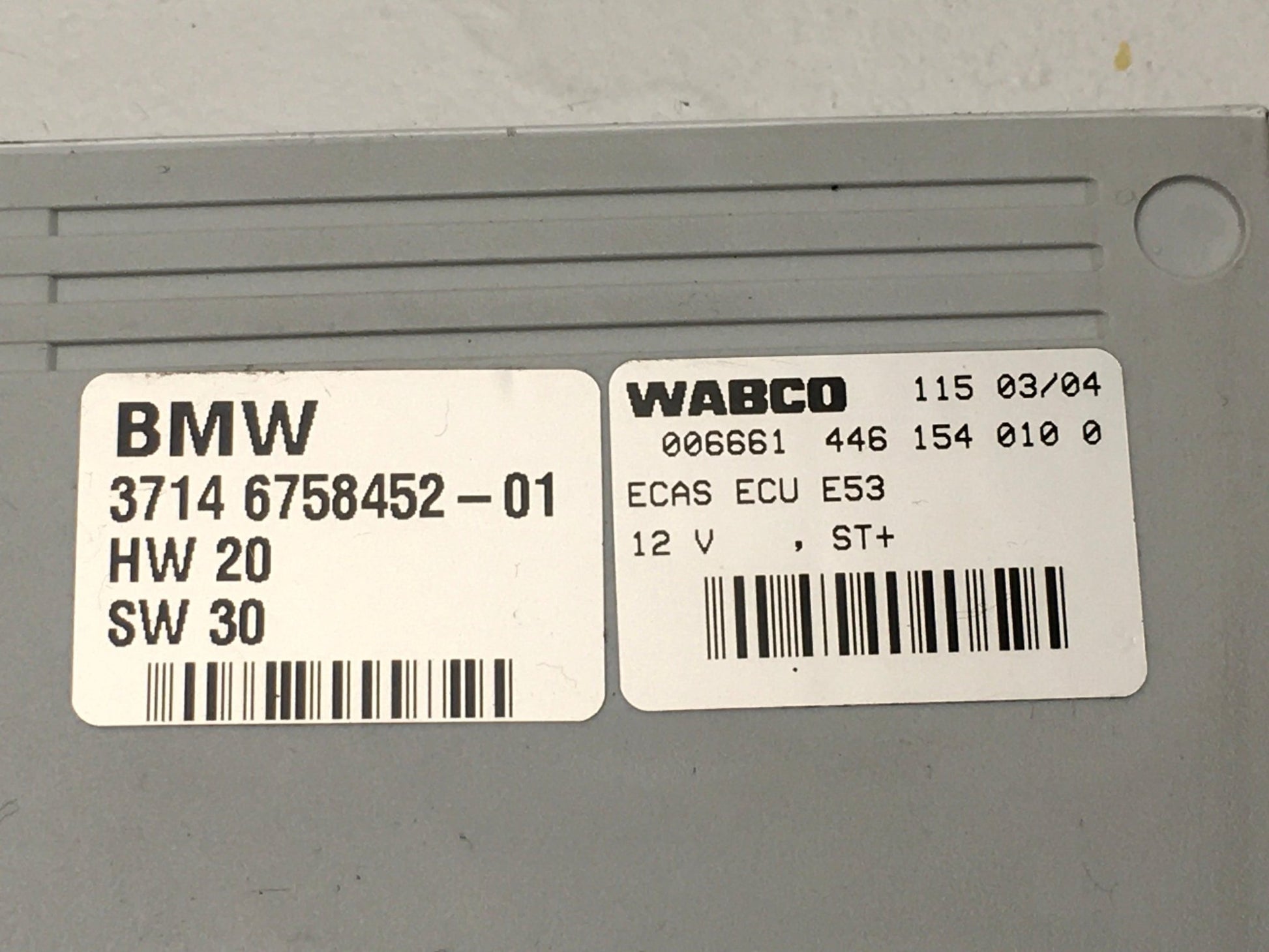 Control aire suspension BMW X5 E53 - 37146758452