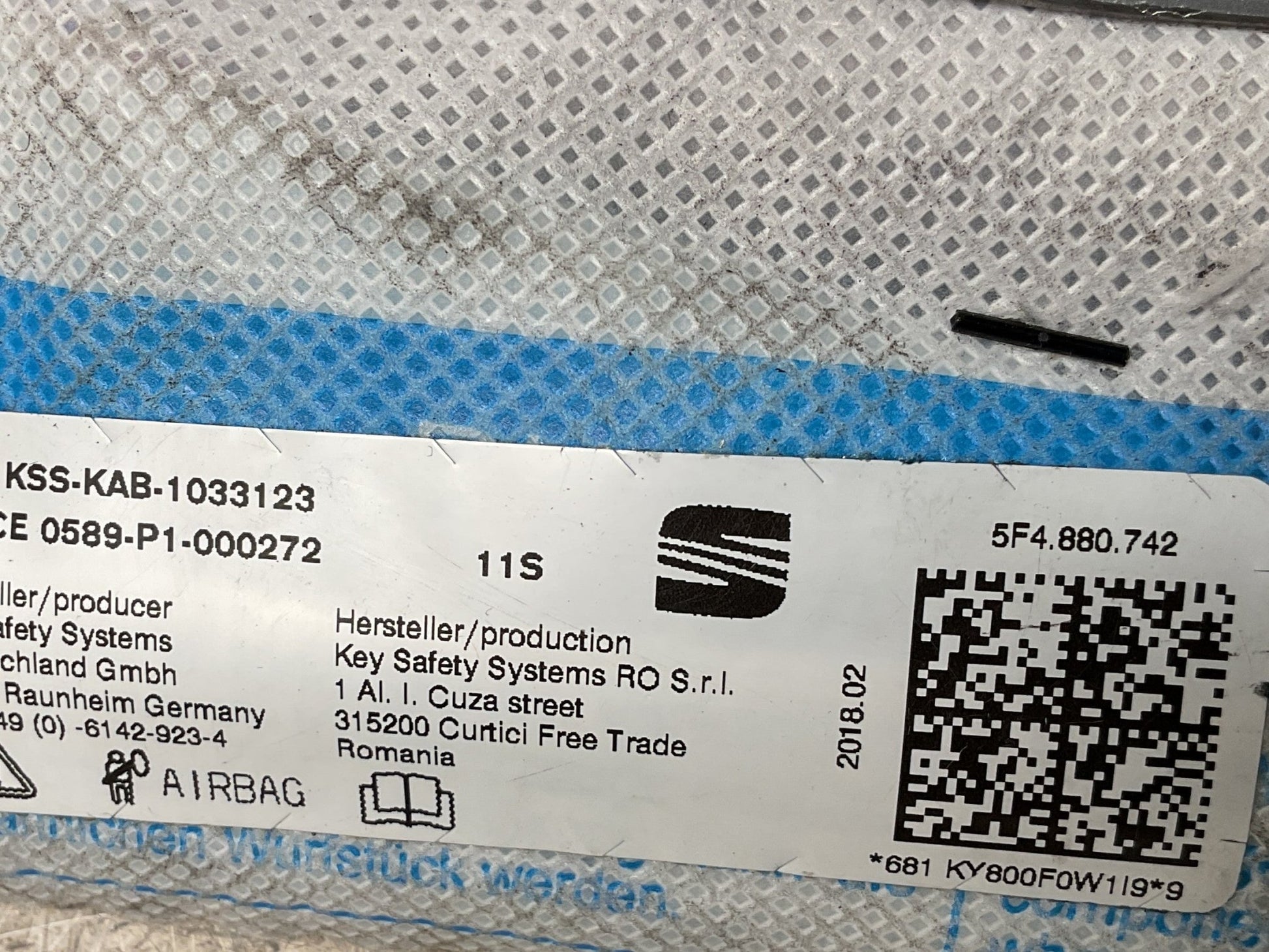 Cortina Airbag dcho Seat Leon 12 - 20 - 5F4880742