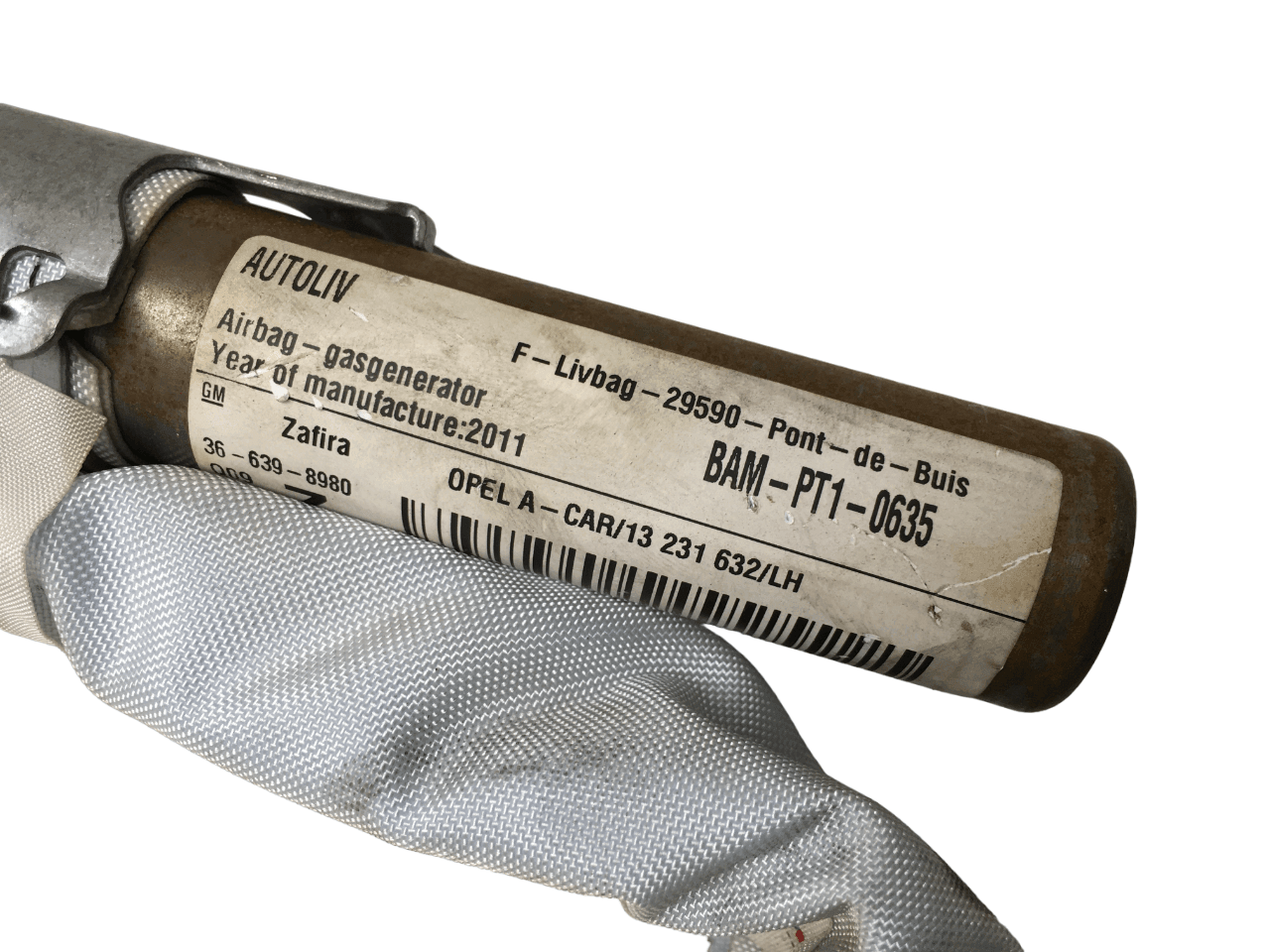 Cortina airbag del izq Opel Zafira A y B 13231632 - 13231632