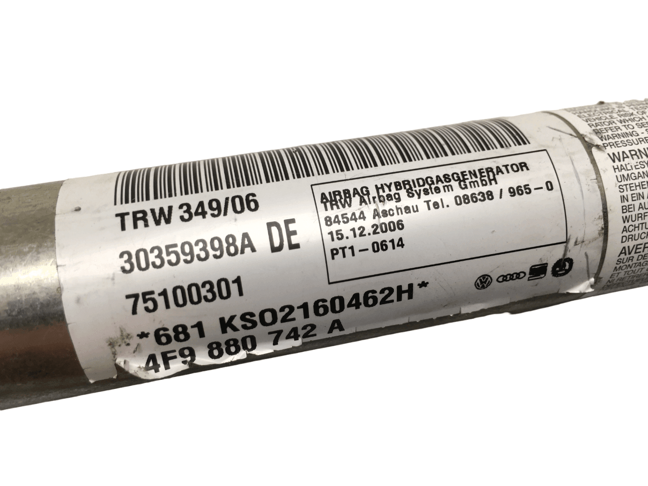 Cortina airbag derecha Audi A6 C6 4F9880742A - 4F9880742A