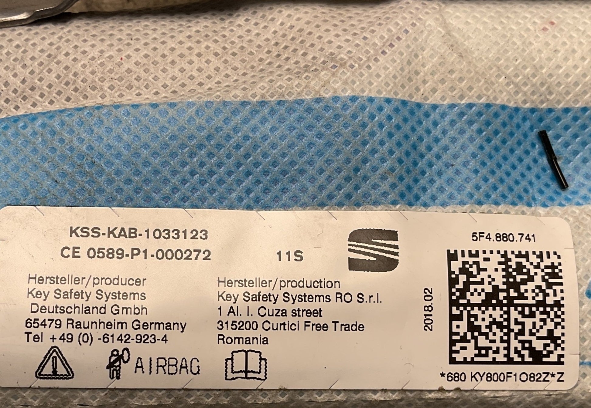 Cortina Airbag izq Seat Leon 12 - 20 - 5F4880741 _