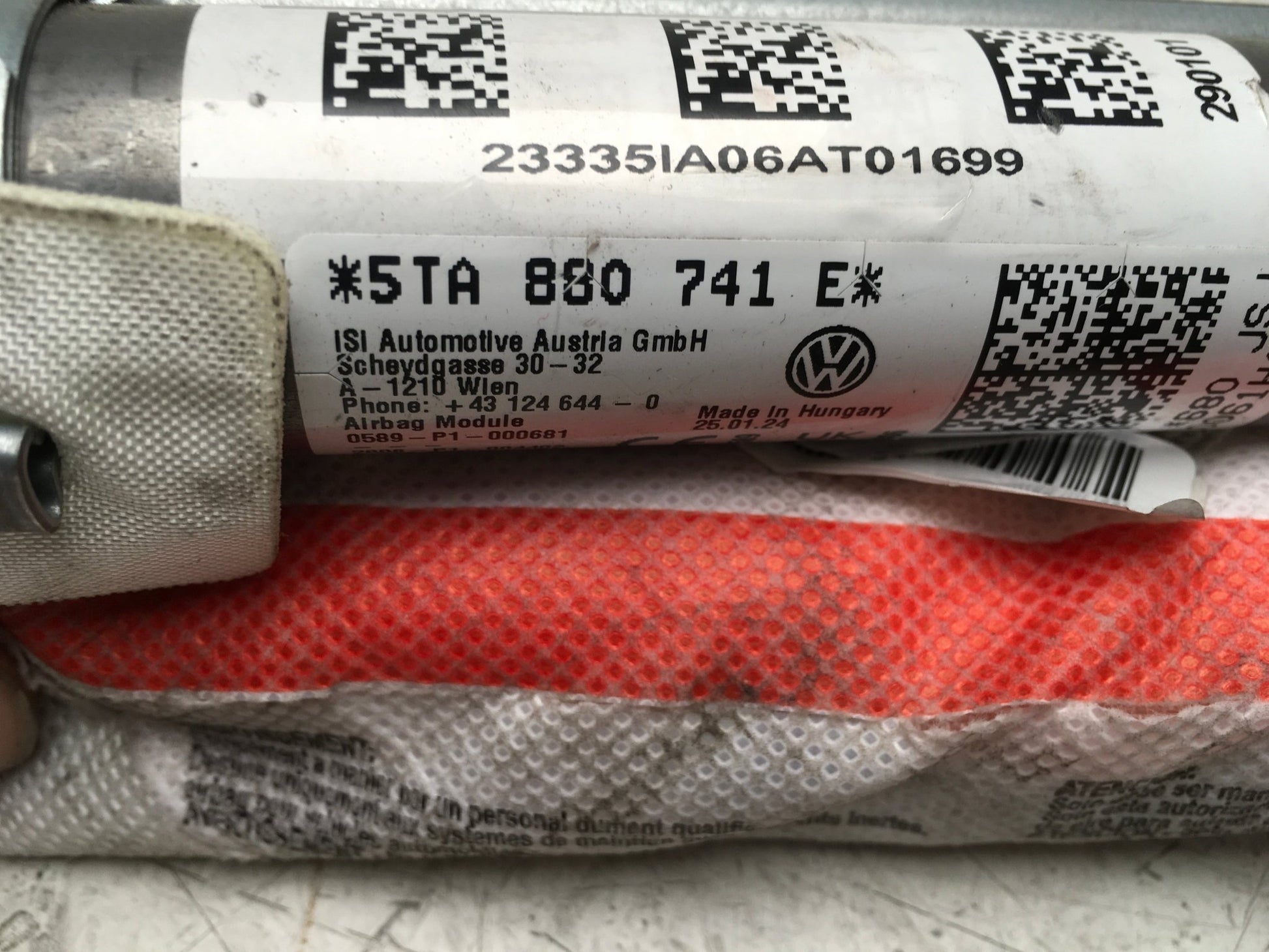 Cortina Airbag izq VW Touran 5T - 5TA880741E