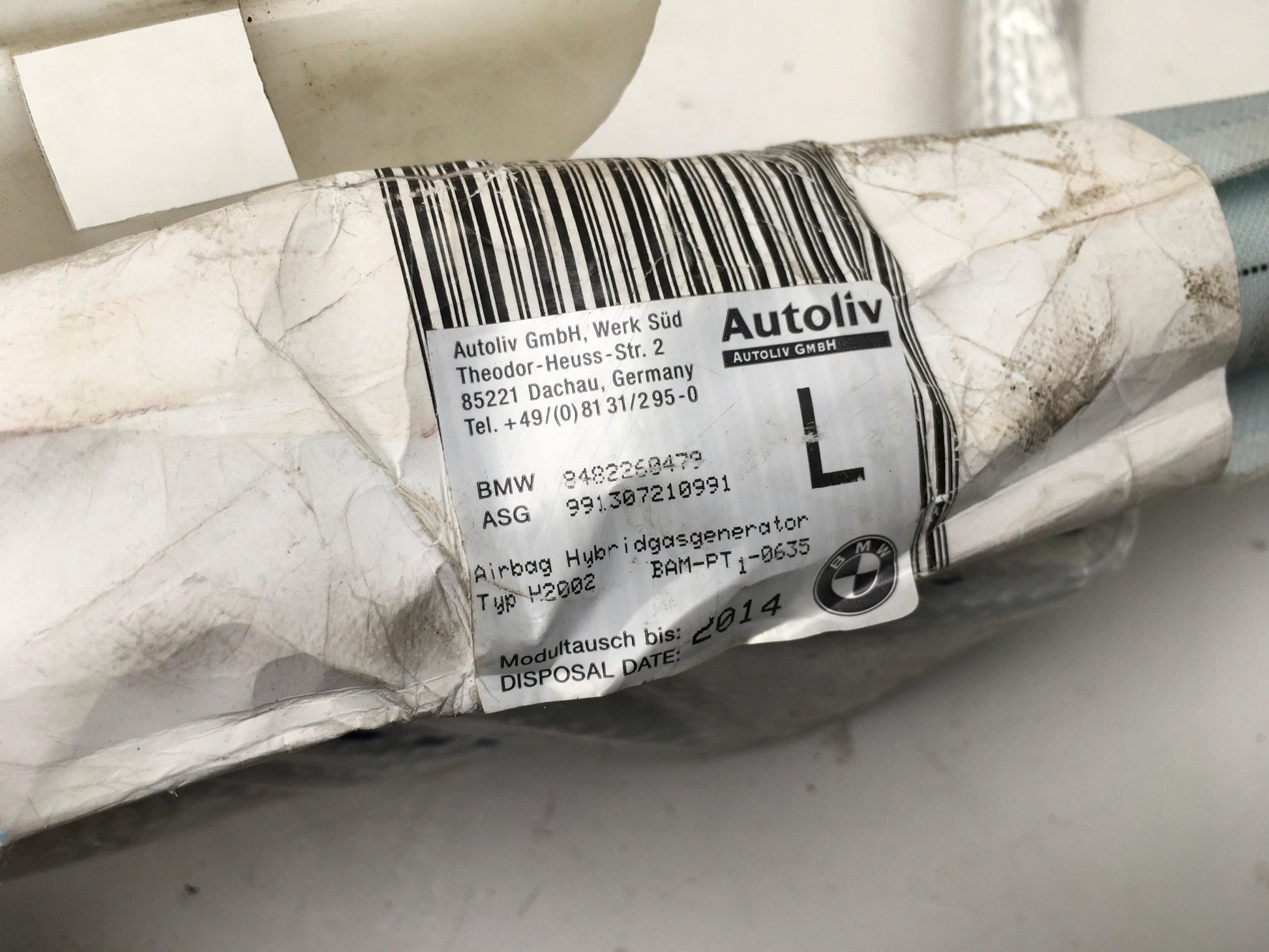 Cortina airbag izquierda BMW E46 - 8482260479