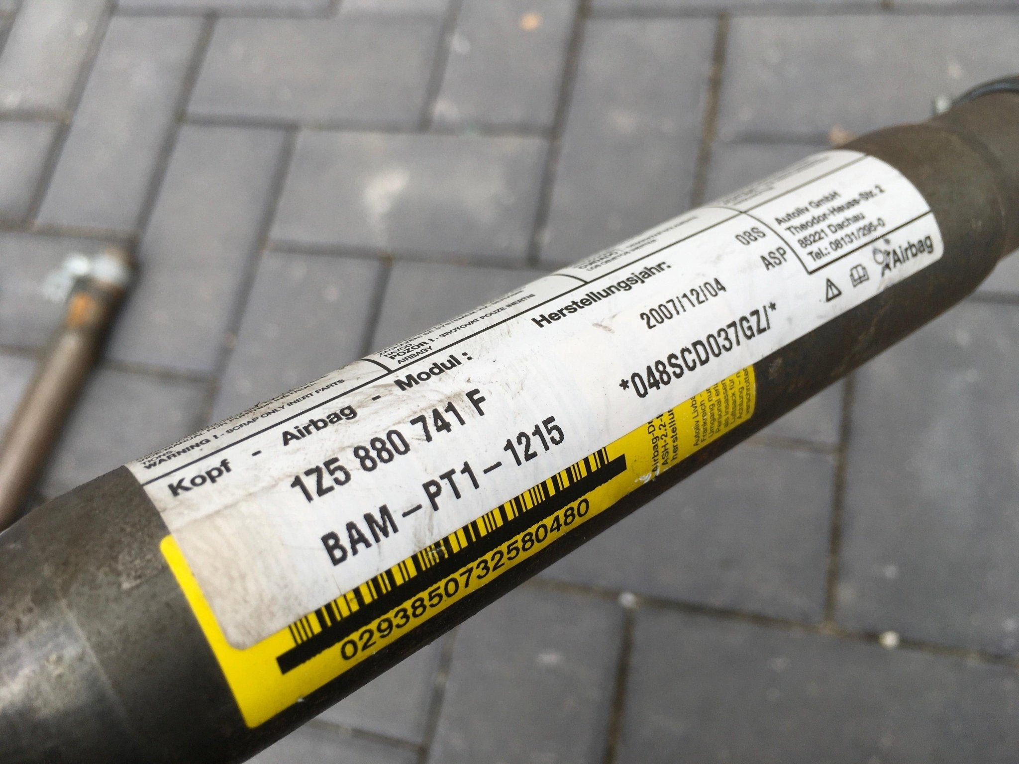 Cortina airbag izquierda Skoda Octavia II 1Z - 1Z5880741F